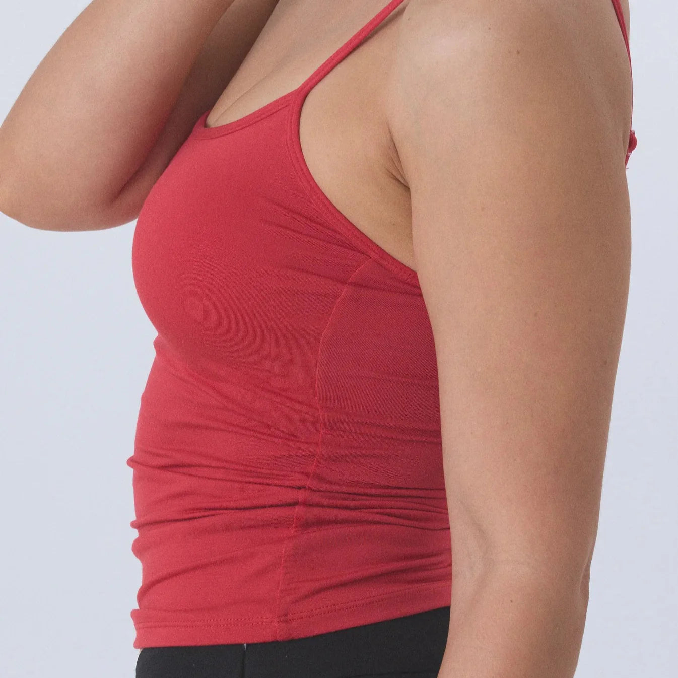 Adjustable Straps Built-In-Bra Tank Top