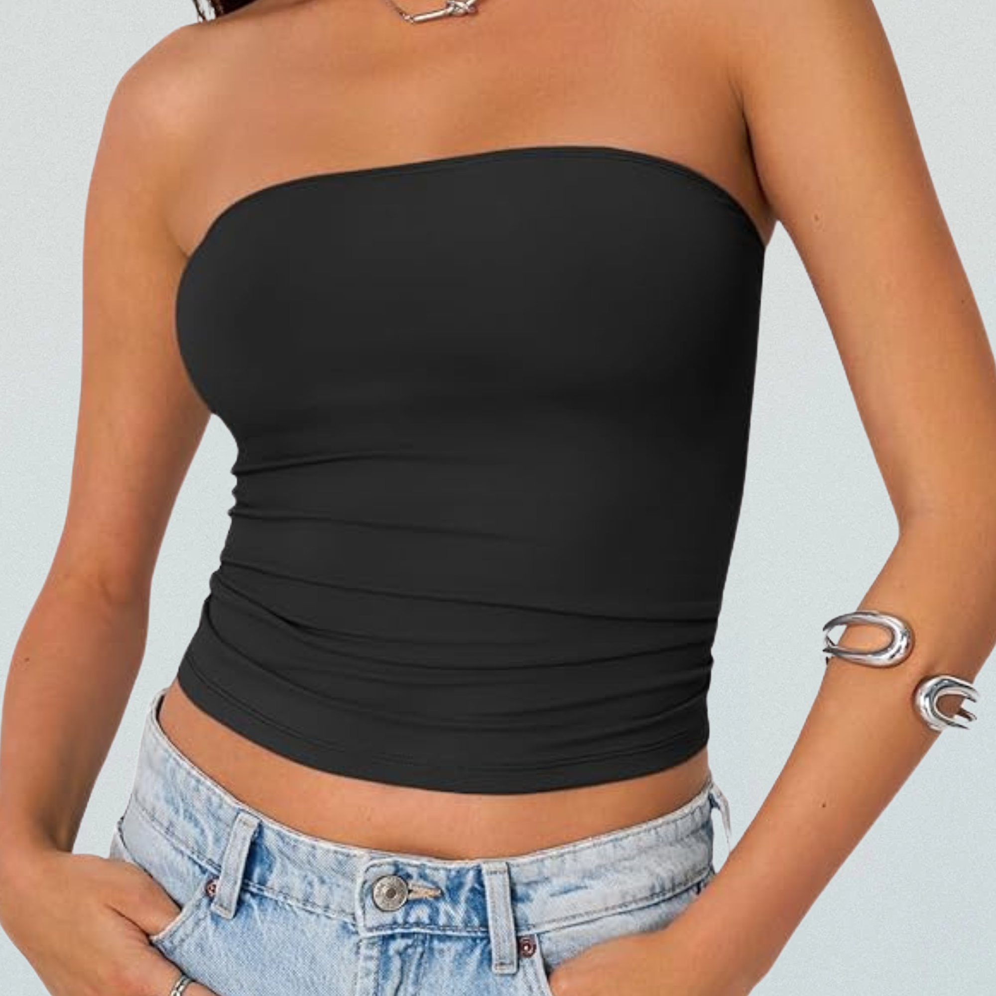 Built-In-Bra Tube Top