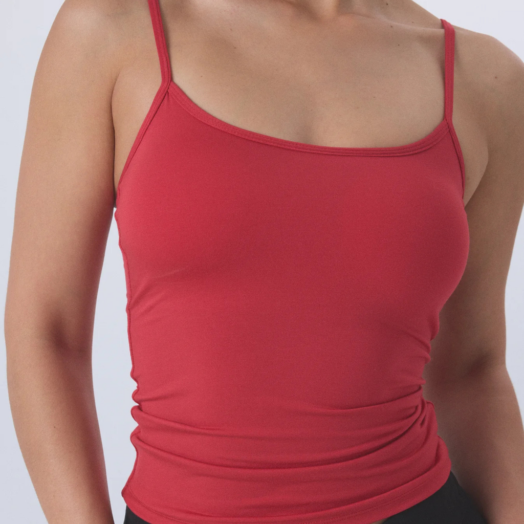 Adjustable Straps Built-In-Bra Tank Top