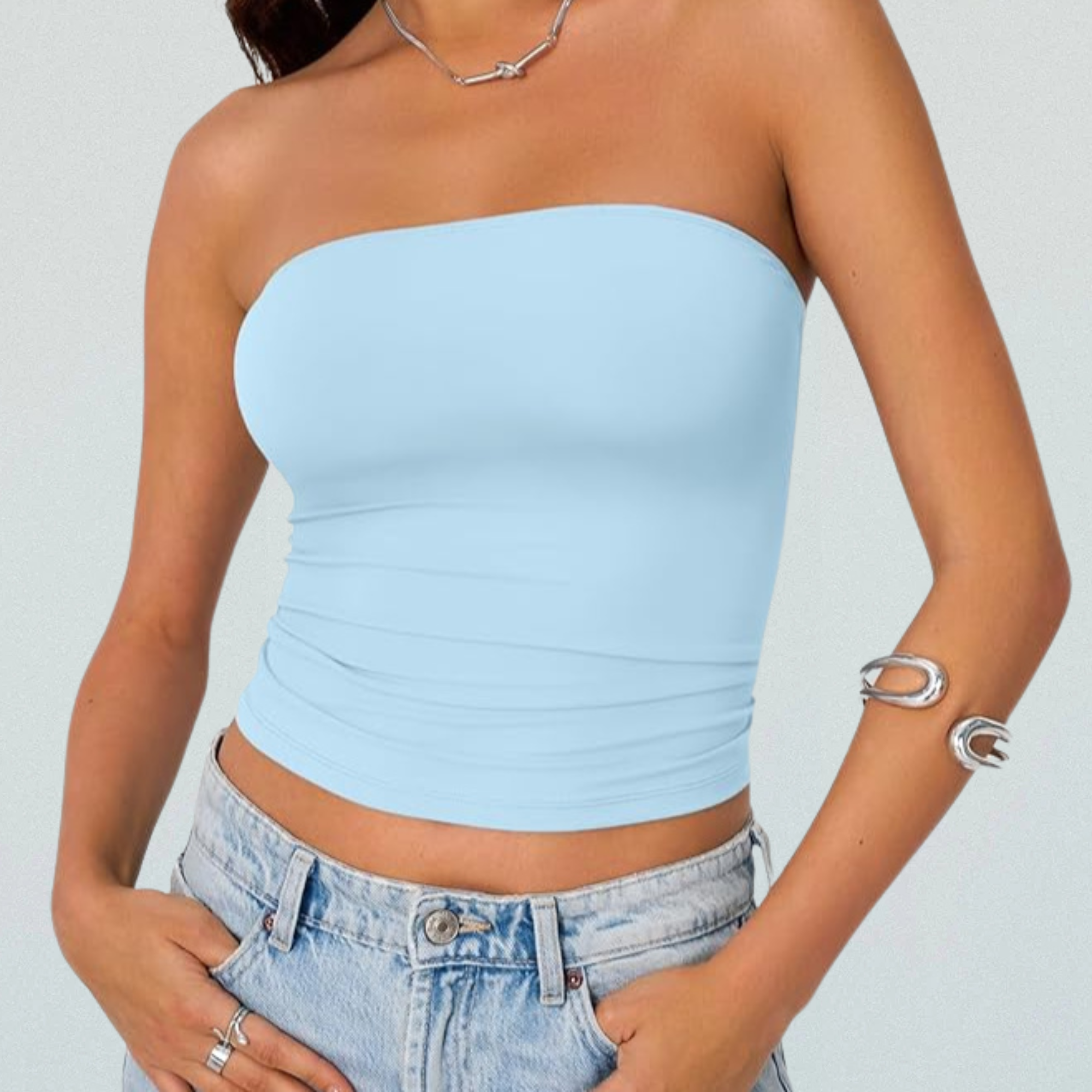 Built-In-Bra Tube Top