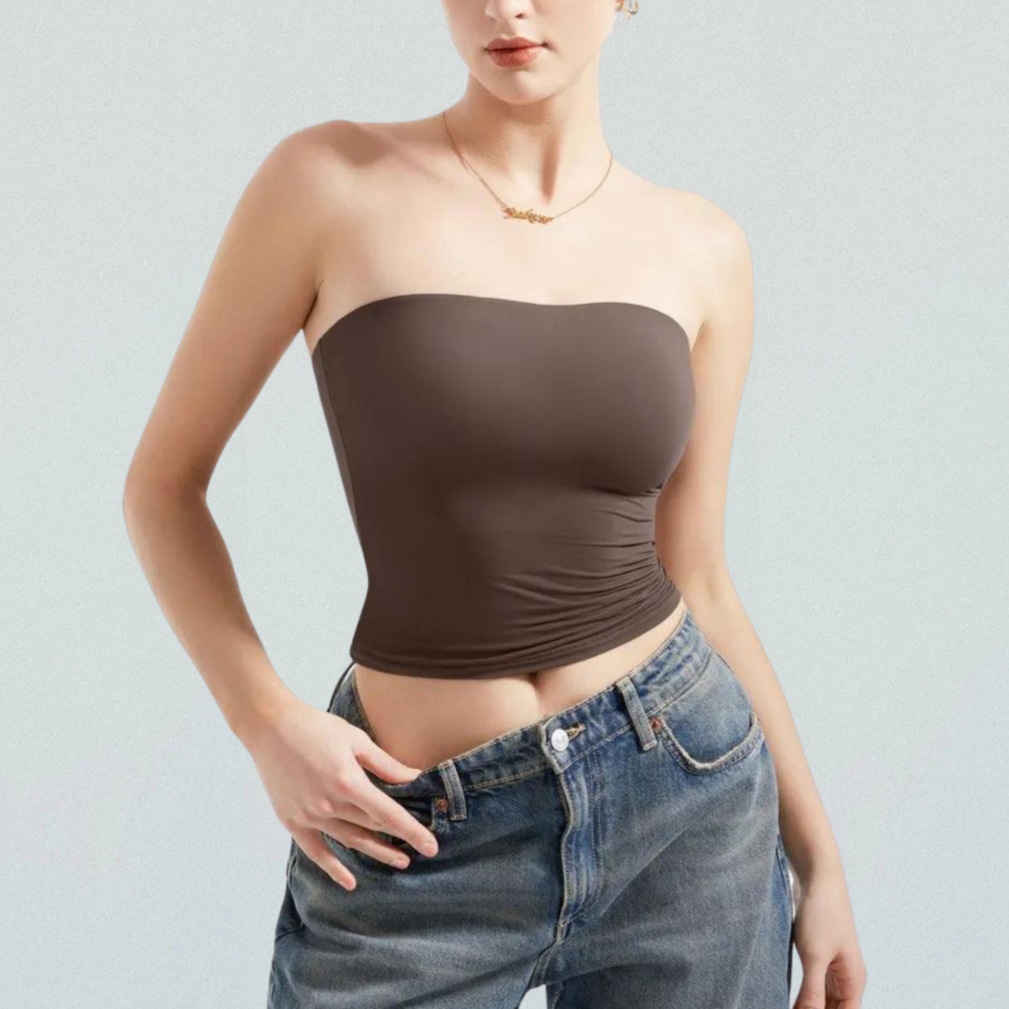 Built-In-Bra Tube Top